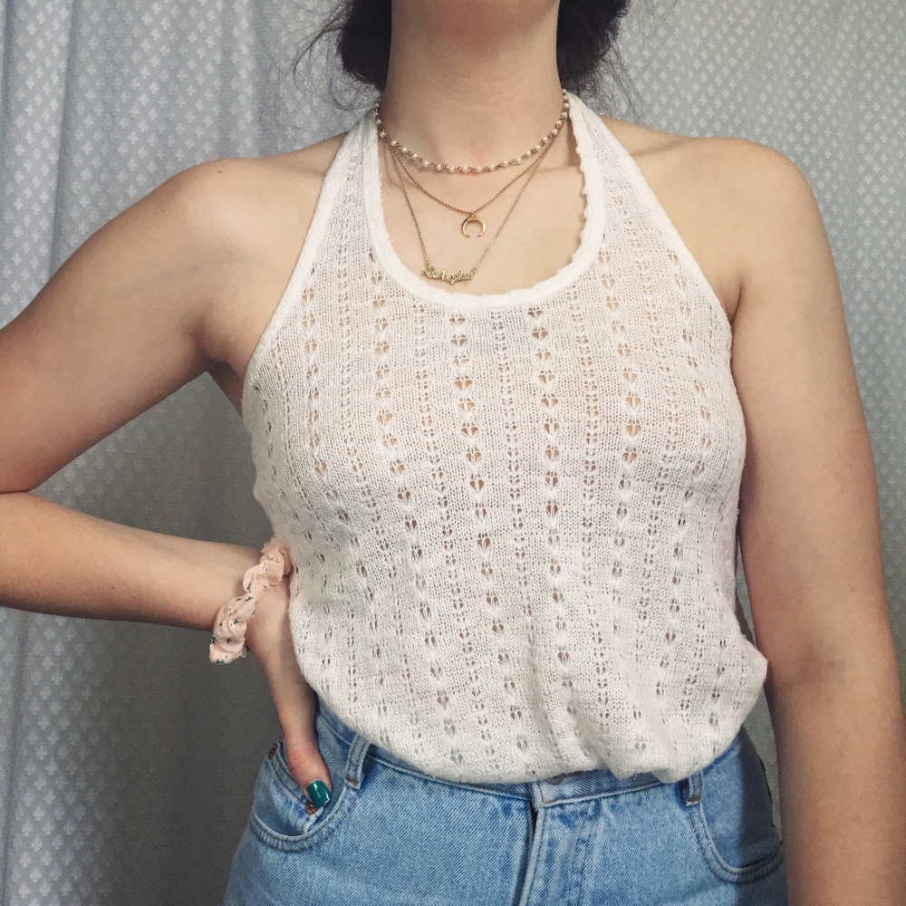 AEROPOSTLE Tie Halter Tank Top